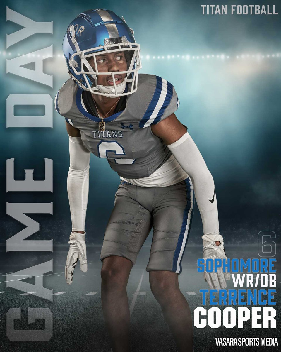 Vasaraphoto's tweet image. 8th Game of the Season!

🖤🤍💙

🗓️ October 17th, 2025, at 7:30 PM

VS TRAVIS

📍Titan Colosseum

Meet Our Titan:

#6 - Sophomore - Terrence Cooper - WR/DB

#thisistech

#manornewtechfootball

#techfootball

#vasarasportsmedia

#sportsmarketing

#sportsmedia

#mediadayimages…