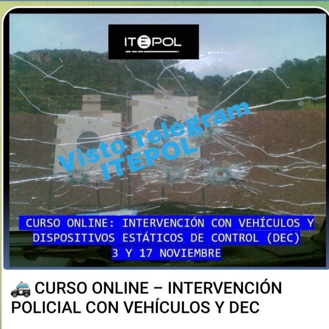 ITEPOL_COM's tweet image. 🚓 INTERVENCIÓN POLICIAL CON VEHÍCULOS Y DEC 

¿Sabías que la carrocería no siempre protege de un disparo? 💥
Analiza el comportamiento balístico real, mejora tu seguridad y actúa con eficacia en cada control.

🔗 Inscríbete: forms.gle/Fnq9uwC4BySyKw…

#ITEPOL