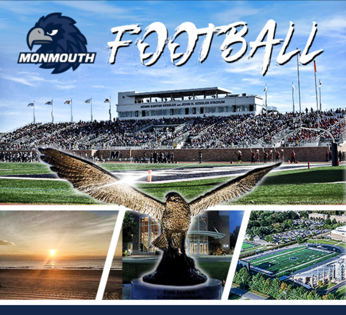 Truly blessed and grateful to be in attendance for a game day visit at Monmouth University this Saturday for homecoming vs Stony Brook! <a href="/CoachYasir/">Coach Yasir Thomas</a> <a href="/CoachDennisLong/">Dennis Long</a> <a href="/CoachReekNJ/">Tareek Montague</a> <a href="/MUHawksFB/">Monmouth Football</a>