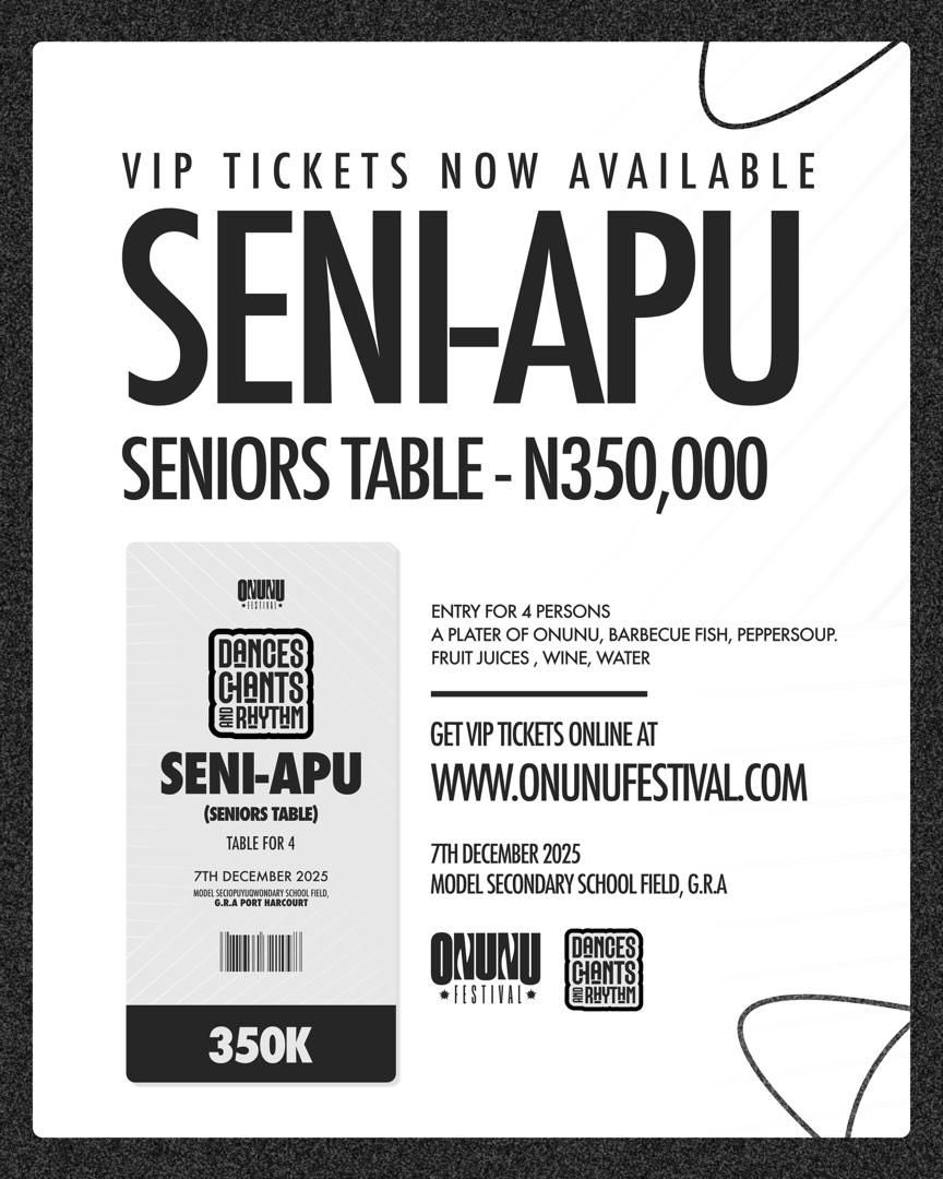Table tickets are out too!
You can send us a Dm for more info