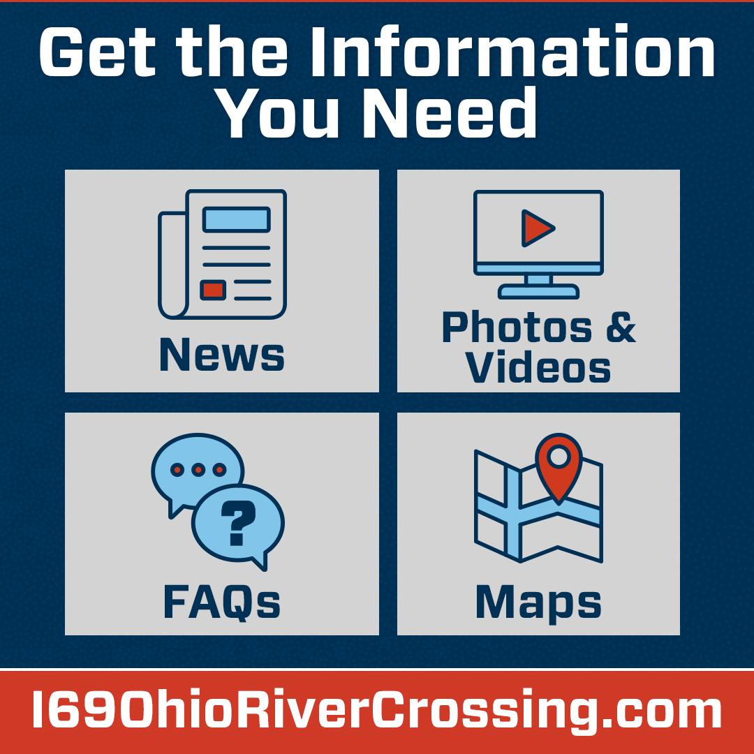I-69 Ohio River Xing (@i69orx) on Twitter photo I-69 ORX will be an important final interstate connection between Evansville and Henderson.
Learn more at I69OhioRiverCrossing.com.
While you’re there, make sure to sign up for project alerts via text or email. I-69 ORX will be an important final interstate connection between Evansville and Henderson.
Learn more at I69OhioRiverCrossing.com.
While you’re there, make sure to sign up for project alerts via text or email.