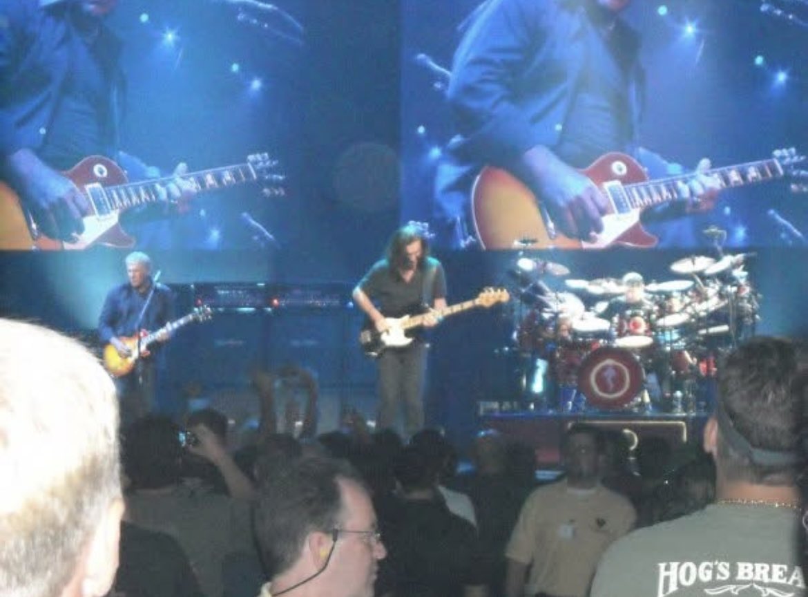Flintsanchez's tweet image. This was the second to last time I saw Rush ( $130 each 🎫 by the way), always amazing…I caught them one last time on the Time Machine tour, but from a bit farther back…