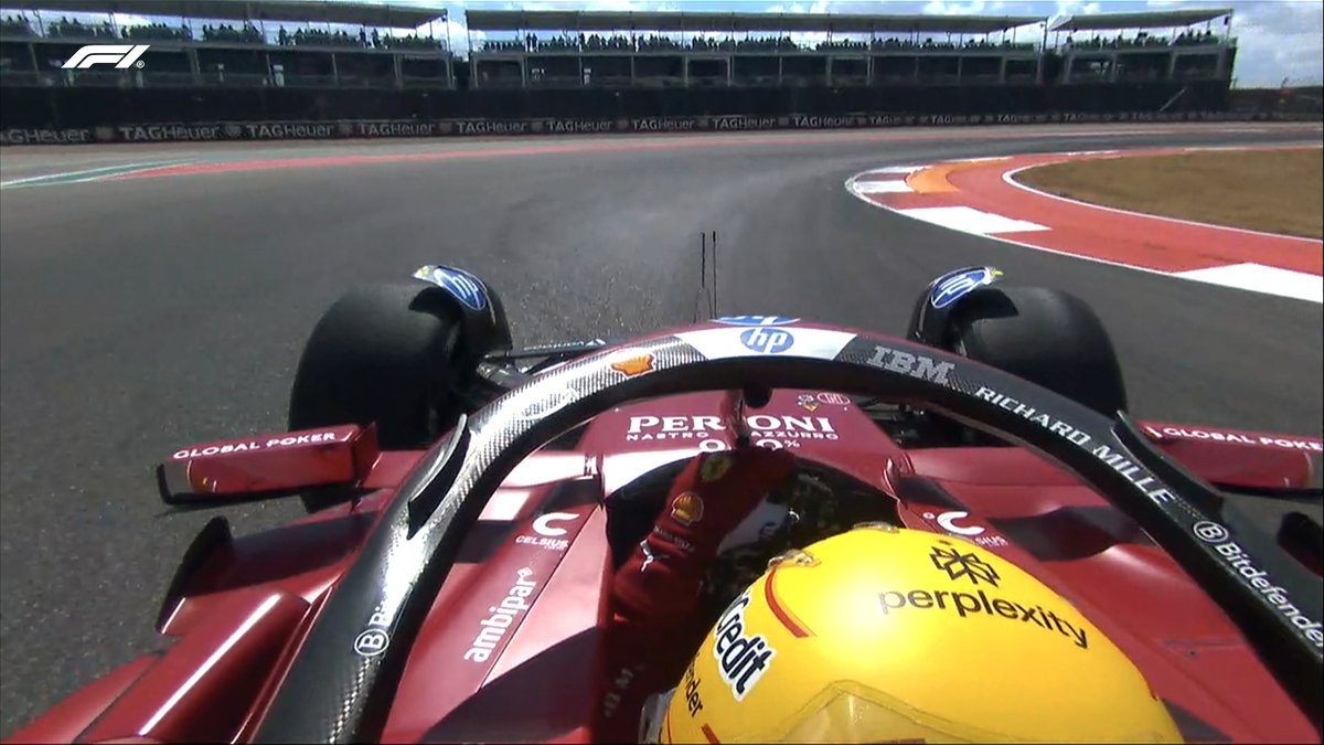 F1's tweet image. With 15 mins left of the session, we have Lewis Hamilton at the top of the timesheets with a 1:34.857! ⏱️👀

#F1 #USGP