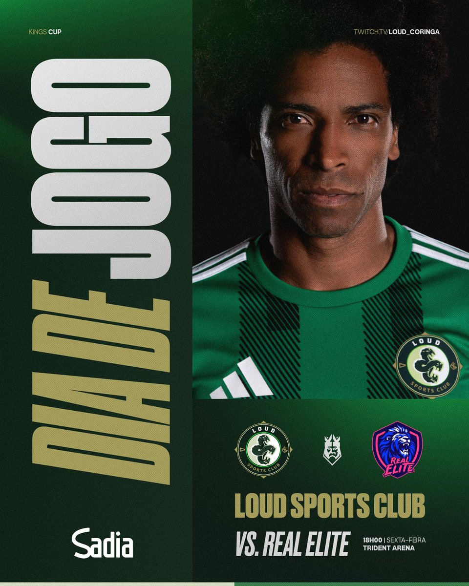 HOJE É DIA DE LOUD!

LOUD vs REAL ELITE - 18H00
EM BUSCA DA PRIMEIRA VITÓRIA NESSA NOVA ERA!

📍VEM PRA LOUD!