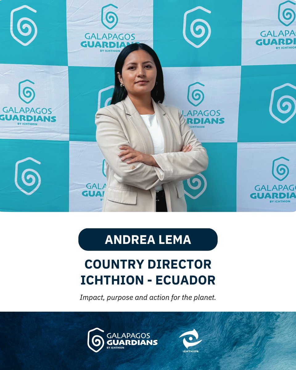 ichthion's tweet image. 🌍 We are pleased to announce @soyandrealema as new Country Director of Ichthion in Ecuador.

With over 10 years of experience in sustainability and environmental leadership, Andrea has led high-impact projects in public policy, waste management, and environmental conservation.