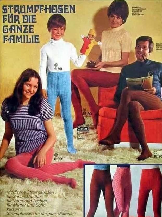 So saßen ganze Familien in den Siebzigern herum. Ein Wunder, dass nicht alle pervers wurden.