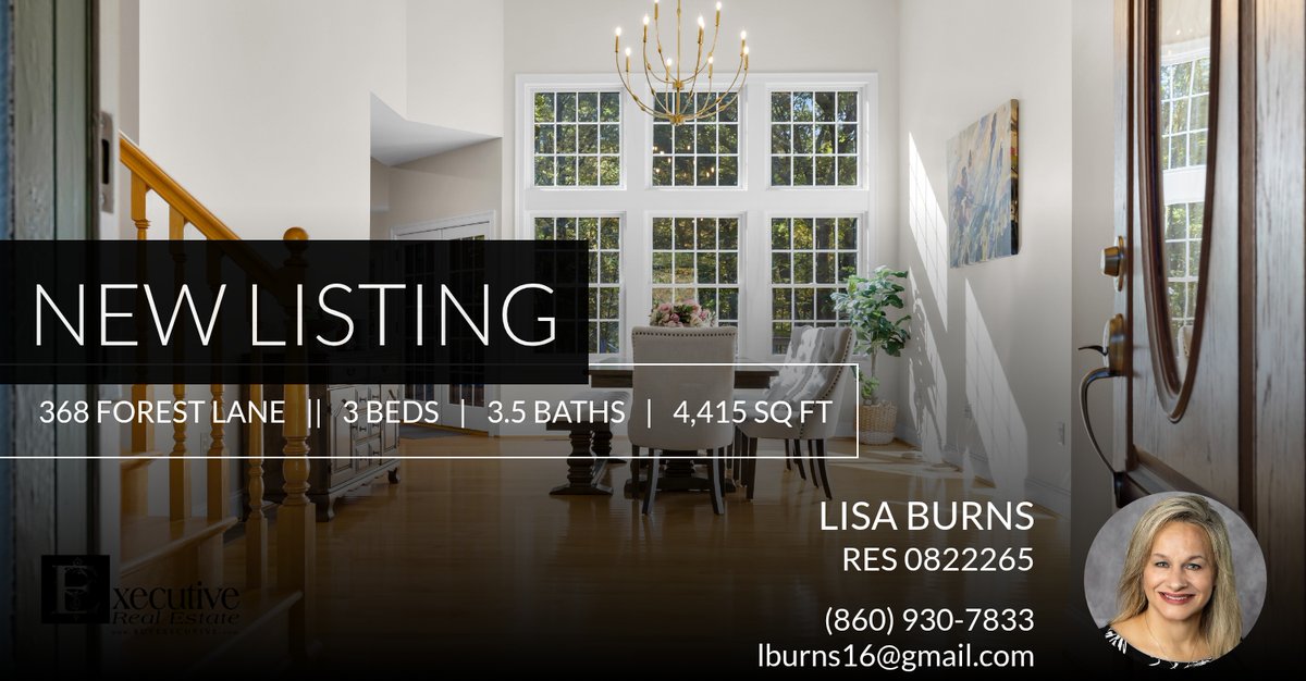 📍 New Listing 📍 Take a look at this fantastic new property that just hit the market located at 368 Forest Lane in Glastonbury. Reach out here or at (860) 930-7833 for more information!

Listed by Suzy Couture

Lisa Burns, Realt... homeforsale.at/368_FOREST_LAN…