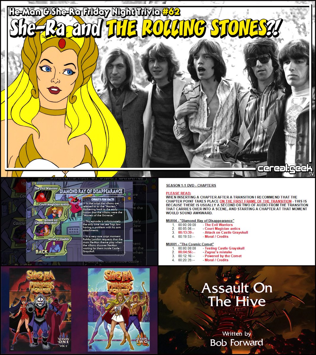 He-Man and She-Ra Friday Night Trivia EPISODE #62 - In this video I reveal how a particular digital release of She-Ra: Princess of Power was connected to one of the most famous bands of all time! :) - youtu.be/v9abFpNB2VI