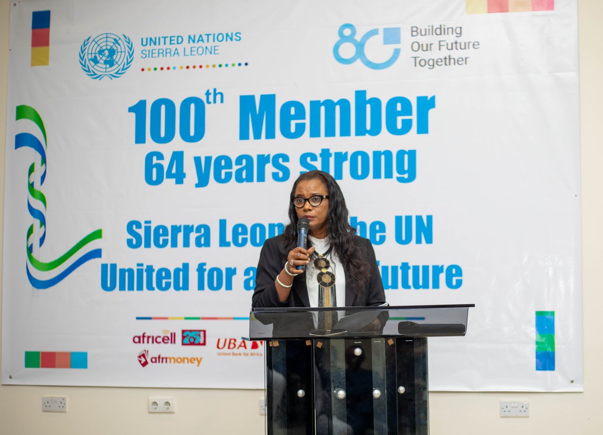 UNDPSierraLeone's tweet photo. To kick off the #UN80 celebrations, the @UN  family in Sierra Leone hosted a joint media engagement ,marking 80 years of global impact and 64 years of partnership with Sierra Leone, underscoring our shared commitment to the country’s #SustainableDevelopment  journey.

@UNDPSierraLeone highlighted nearly 50 years of partnership with the people & Gov't of 🇸🇱, emphasizing our dedication to tackling complex challenges such as #poverty , #inequality, & #climate change through innovative solutions.

@FredAmpiah @MTsuene @KevinPetrini @ahunnaeziakonwa @UNDPAfrica @UNSierraLeone @swakana99