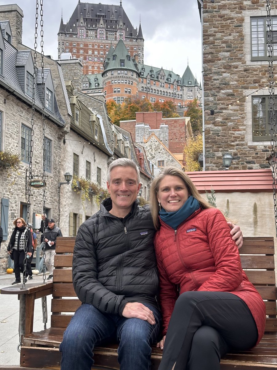 Celebrating my wife Katie’s birthday walking the streets of Quebec!