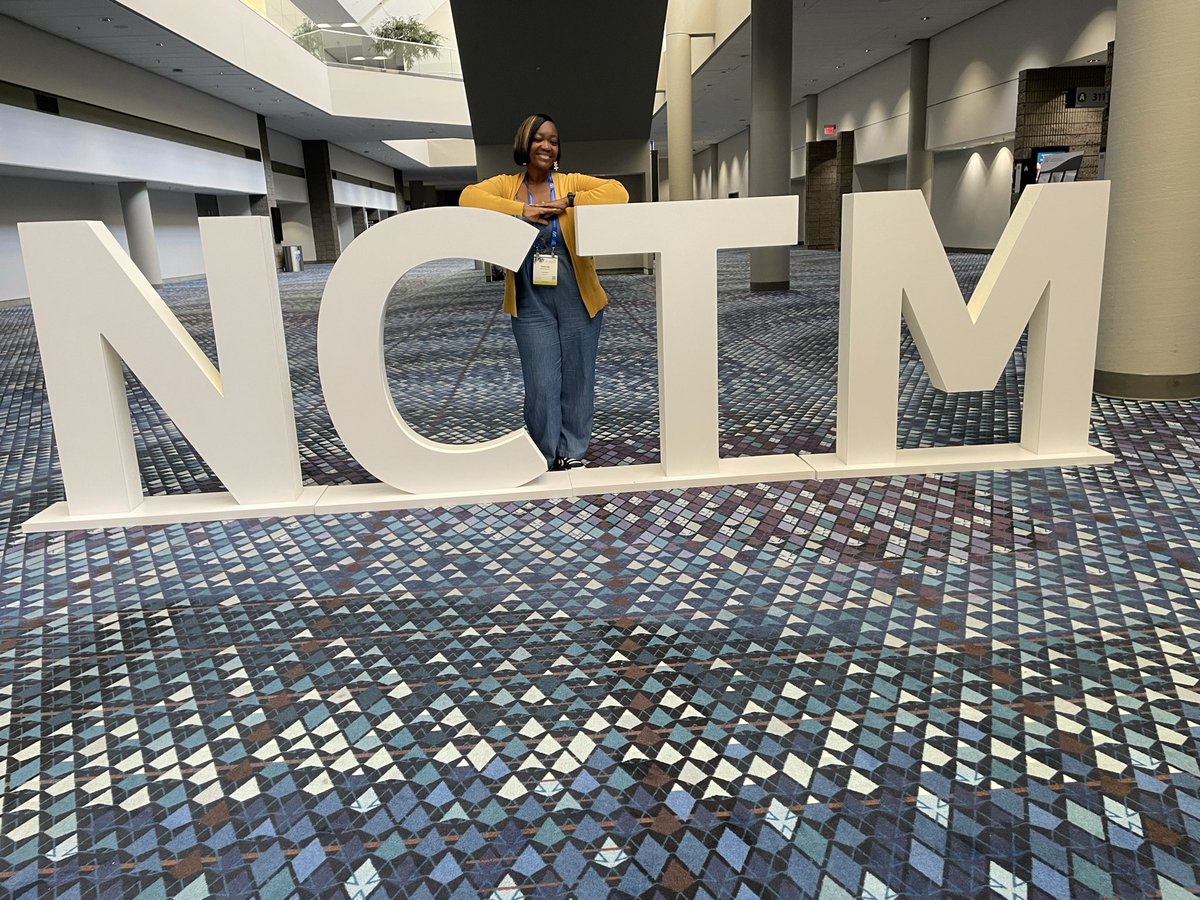 TeachSingleton's tweet photo. It’s Conference Season!!! First timer at the @NCTM! The math is definitely “mathing” here☺️! Learning and growing with like minds, keeps my mind in the game! #MathCoachChronicles #WCMathletes @WolfCreekWolves @AWilkins_Edu @mywhall https://t.co/creoiPnfnC