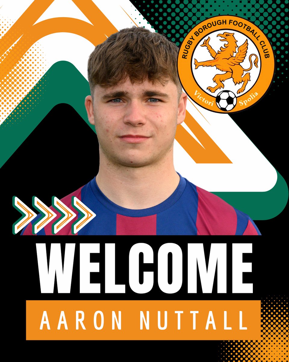 📢 New Signing! <a href="/Rugbyboroughfc/">Rugby Borough FC</a> is delighted to announce the signing of former <a href="/NorthernPremLge/">The Pitching In Northern Premier League</a> young player of the year <a href="/AaronNuttall3/">Aaron Nuttall</a>. Welcome to the Boro, Aaron! #WeAreBorough
