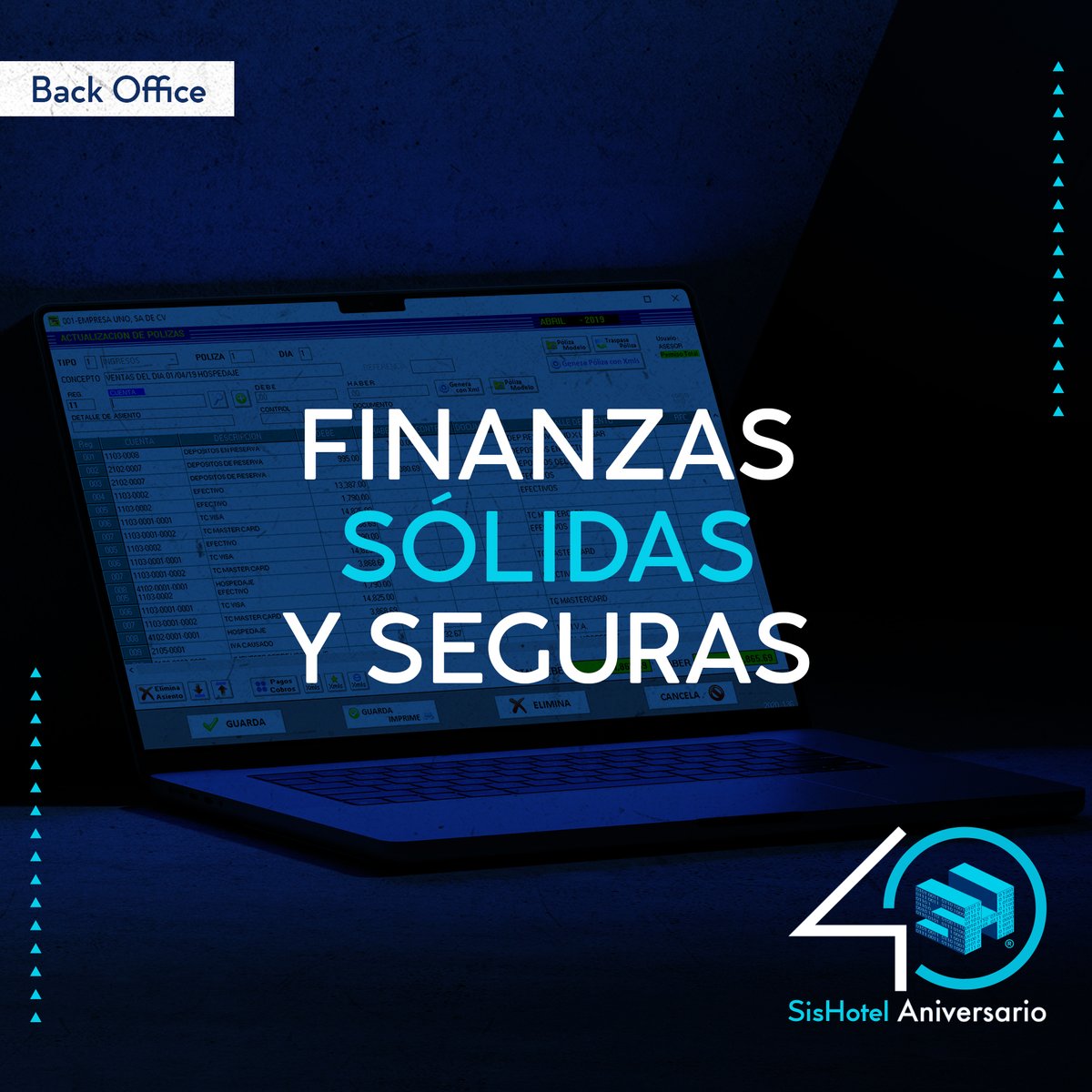 SisHotel's tweet image. Control interno sólido, crecimiento sostenible, para tener una visión financiera a largo plazo.

SisHotel 40 años al servicio de la hotelería.  

#SisHotel #SisHotel40 #OperaciónBajoControl #PMS #Backoffice #industriahotelera #softwareparahoteles #software