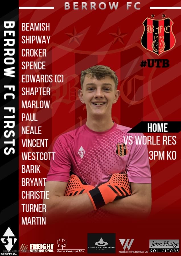The First Team squad for Saturdays Home match vs Worle Reserves. 
3pm KO👊

Let’s go lads! 🫵 #UTB 🔴⚫️🔴⚫️