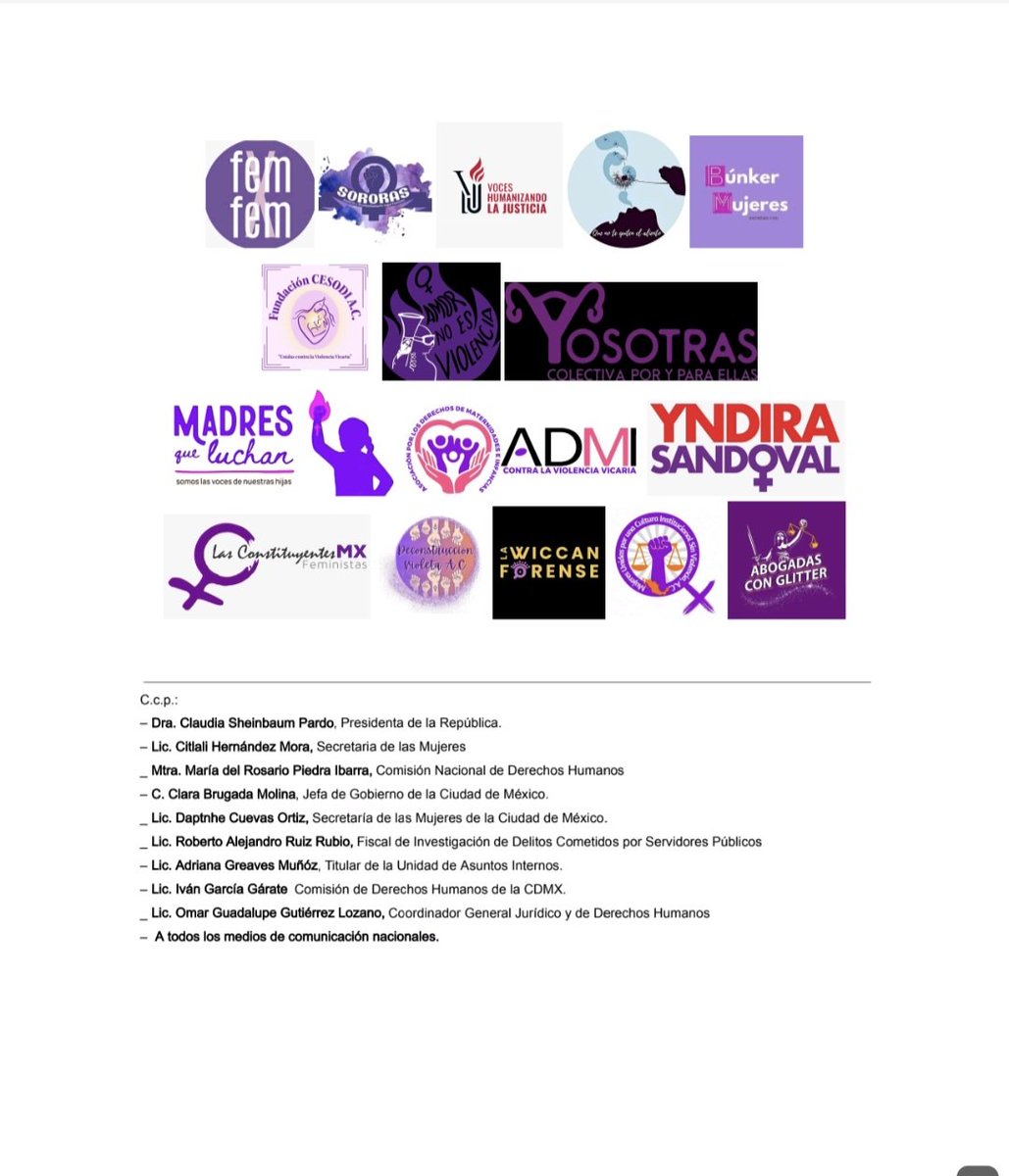 2/2...
Es un descaro que tengamos años sin avances, y que los funcionarios corruptos sigan siendo parte de acuerdos y de puestos clave para obstruir el acceso a la justicia de las víctimas 
Ya basta de simulación!
#ViolenciaVicaria 
#violenciaInstitucional