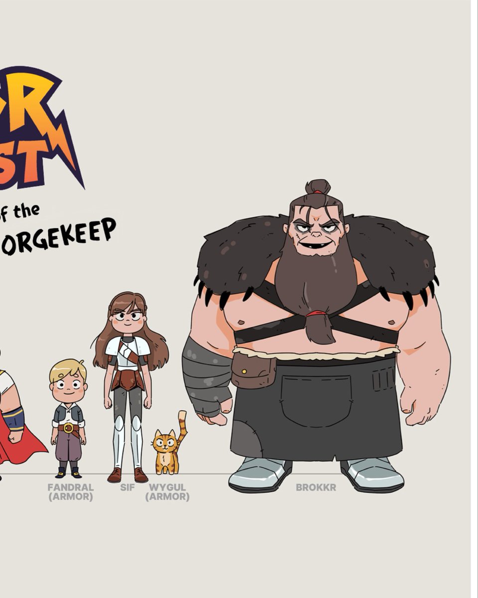 What's a hero tale without a hero lineup?

Really happy that Thor's the right kind of chonky, Loki boy/girl are more distinct, Fan is dashing in his Conquistador cuirass, and Sif's always been a joy to draw. Meow also has armour now.

#marvel #thor #loki #characterdesign #books