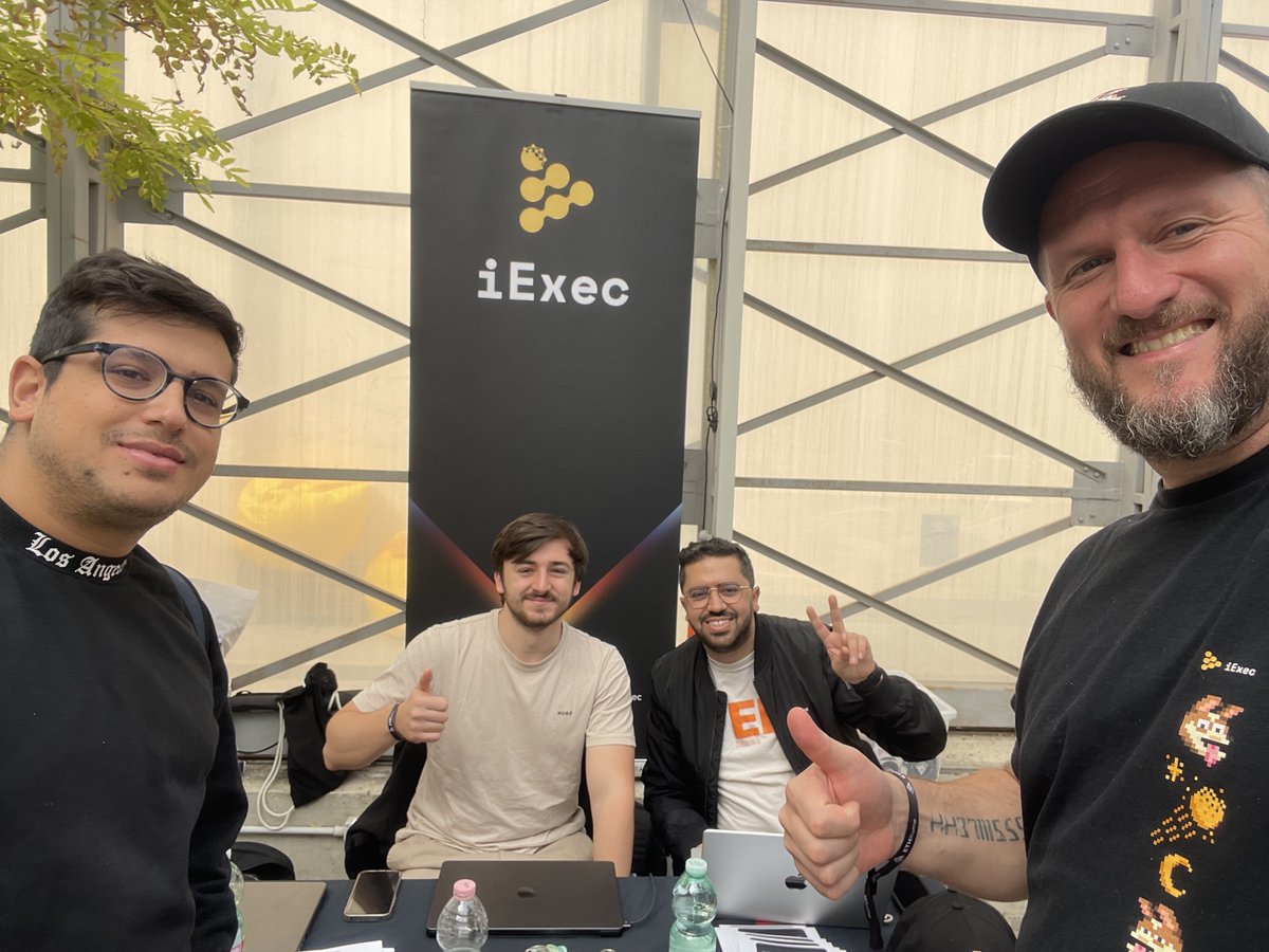 ML | DevRel @iEx_ec (@martinlecl) on Twitter photo Let’s go <a href="/ETHRome/">ETHRome 🇮🇹</a>! 🚀
Let’s go builders,  it’s time to create some amazing projects using <a href="/iEx_ec/">iExec RLC</a> tech 💪
And congrats again to the Scholarship winners,  can’t wait to see iDarkPool live🔥 Let’s go <a href="/ETHRome/">ETHRome 🇮🇹</a>! 🚀
Let’s go builders,  it’s time to create some amazing projects using <a href="/iEx_ec/">iExec RLC</a> tech 💪
And congrats again to the Scholarship winners,  can’t wait to see iDarkPool live🔥