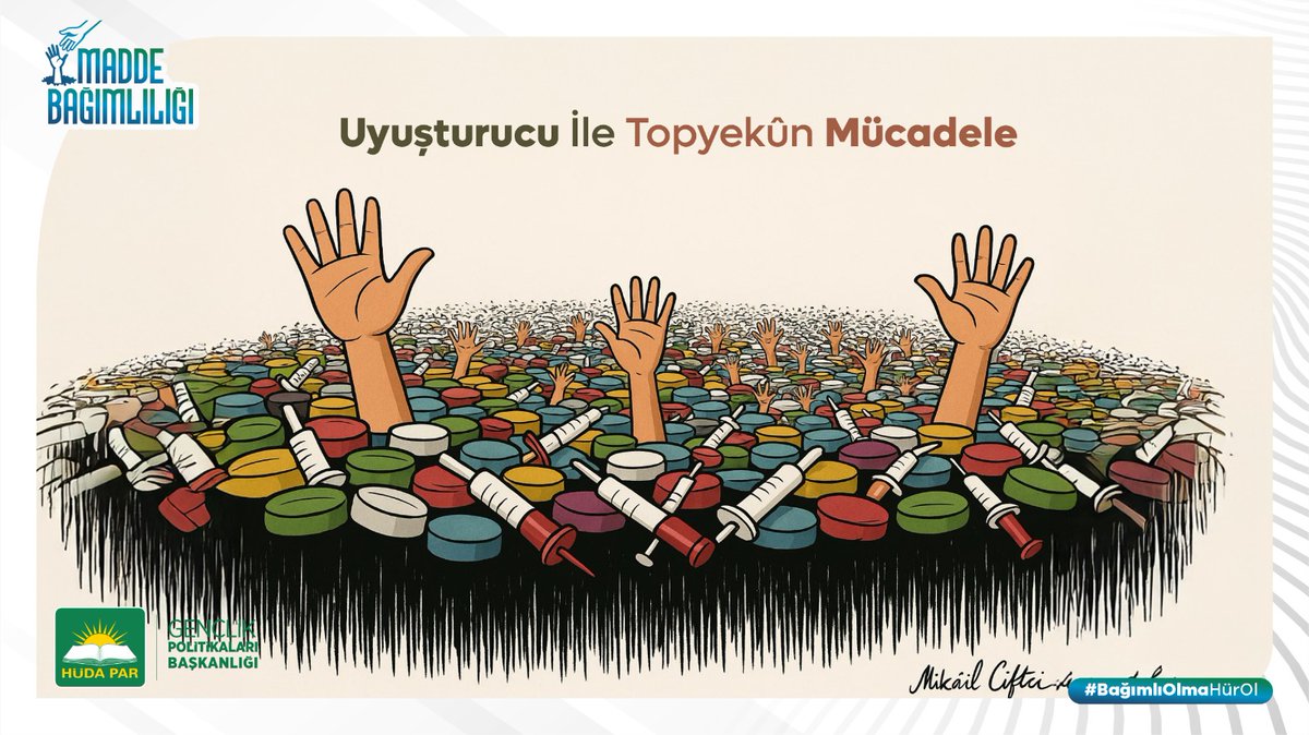 Bağımlılıkla mücadele bireysel değil toplumsal bir sorumluluktur. Herkesin dokunabileceği bir hayat, değiştirebileceği bir birey vardır. 

#BağımlıOlmaHürOl