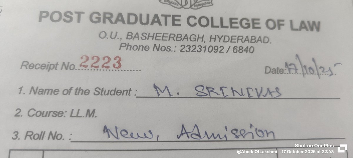 Srinivas శ్రీనివాస్ श्रीनिवास-🚩🇮🇳 బాబీ / శీనూ (@abodeoflakshmi) on Twitter photo I am thrilled to get a rank of 95 and getting admission into LLM in general Category with merit  competing with young students half my age ! 
#LLM I am thrilled to get a rank of 95 and getting admission into LLM in general Category with merit  competing with young students half my age ! 
#LLM