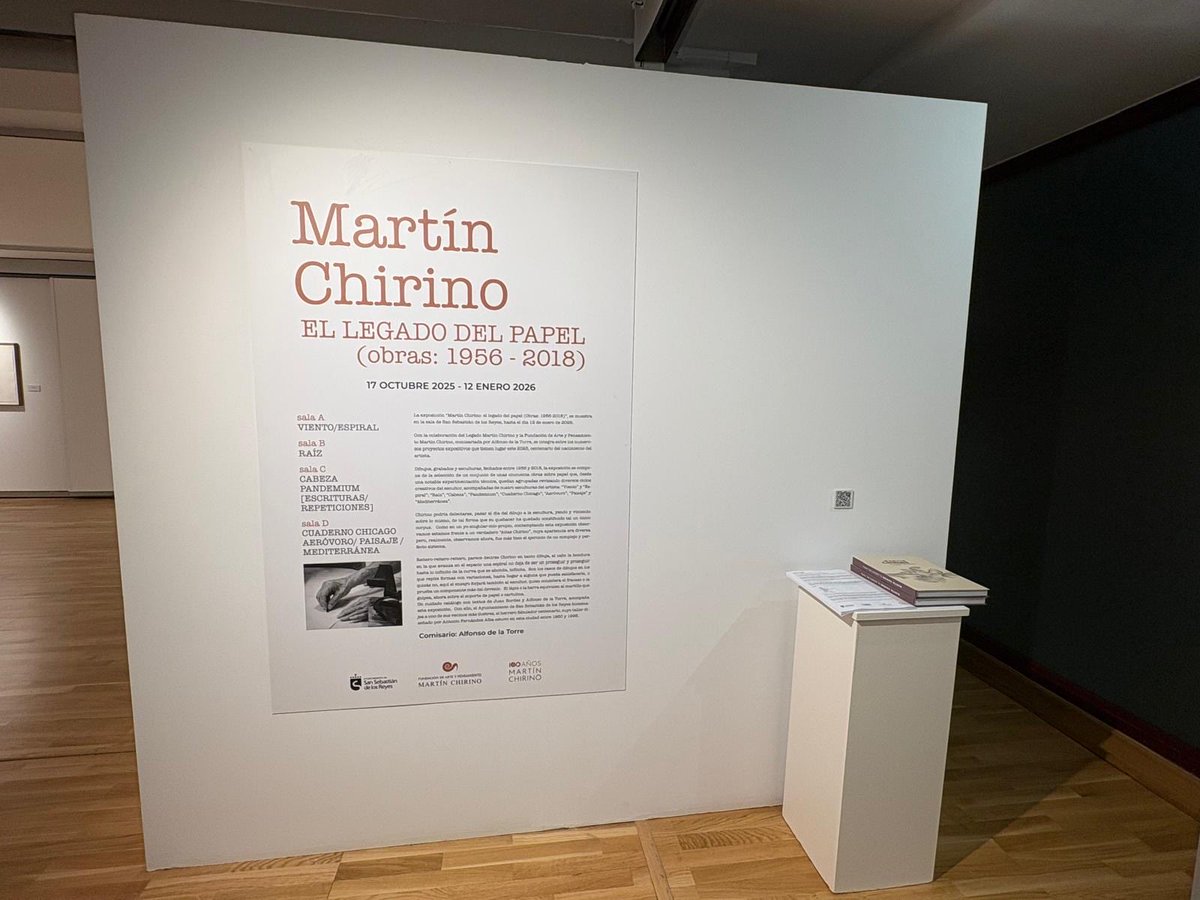 ¡Conmemoramos el centenario de Martín Chirino! No te pierdas la exposición que hoy hemos inaugurado en la sala que lleva su nombre. 

Con una selección de dibujos, grabados y esculturas realizados por el artista entre 1956 y 2018.

San Sebastián de los Reyes es cultura 😉
