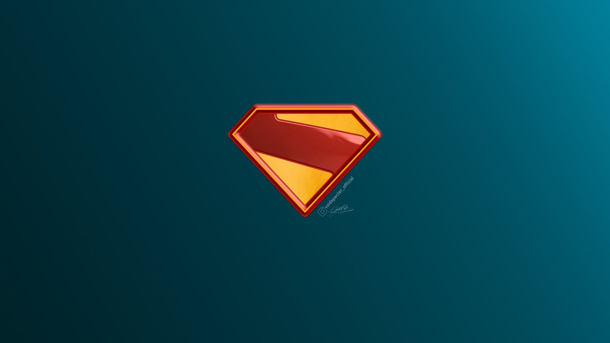 balke_jack's tweet photo. Here’s a custom Superman Crest desktop wallpaper I made as part of my Superman series. I’m planning to do a YouTube tutorial soon showing how I create these designs step by step, from layers to lighting.  #Superman #LogoDesign #FanArt #DCComics #SuperheroDesign #dcstudios https://t.co/JQksfJ3cfa
