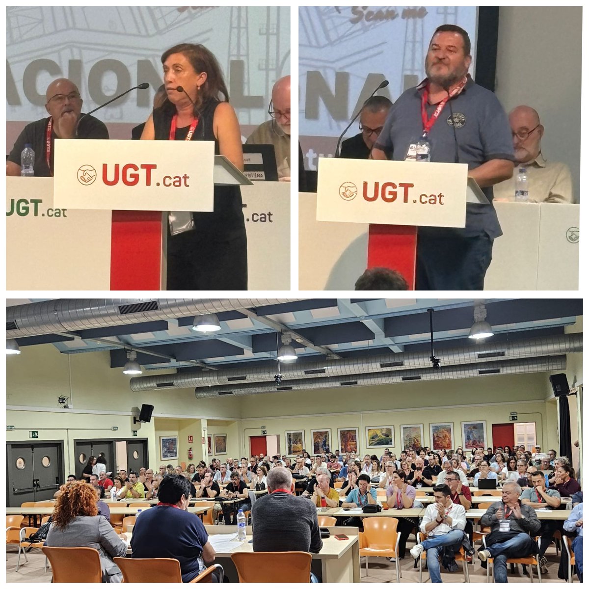 L@s miembros del 1er. Comité Nacional de UGT FICA Catalunya han elegido hoy con más del 90%  de los votos a la compañera Antonia Fuentes como Secretaria General y al compañero José Mª Bastida como Secretario de Acción Sindical.