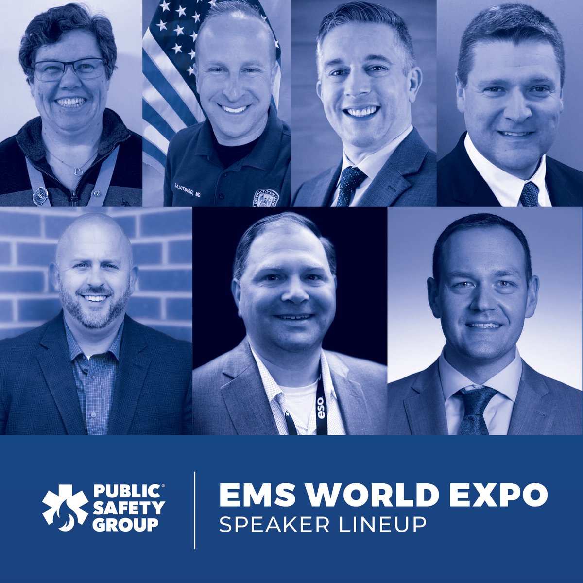 The EMS World Expo 2025 is coming up! We're proud to have several affiliated speakers at this year’s event.

Meet our speakers and discover what they have in store for you: hubs.ly/Q03P9WSj0
<a href="/romduck/">Rommie Duckworth</a> <a href="/ktcollopy/">Kevin Collopy, MHL, FP-C, FAEMS</a> <a href="/EMSPhysician/">David A. Vitberg, MD</a>