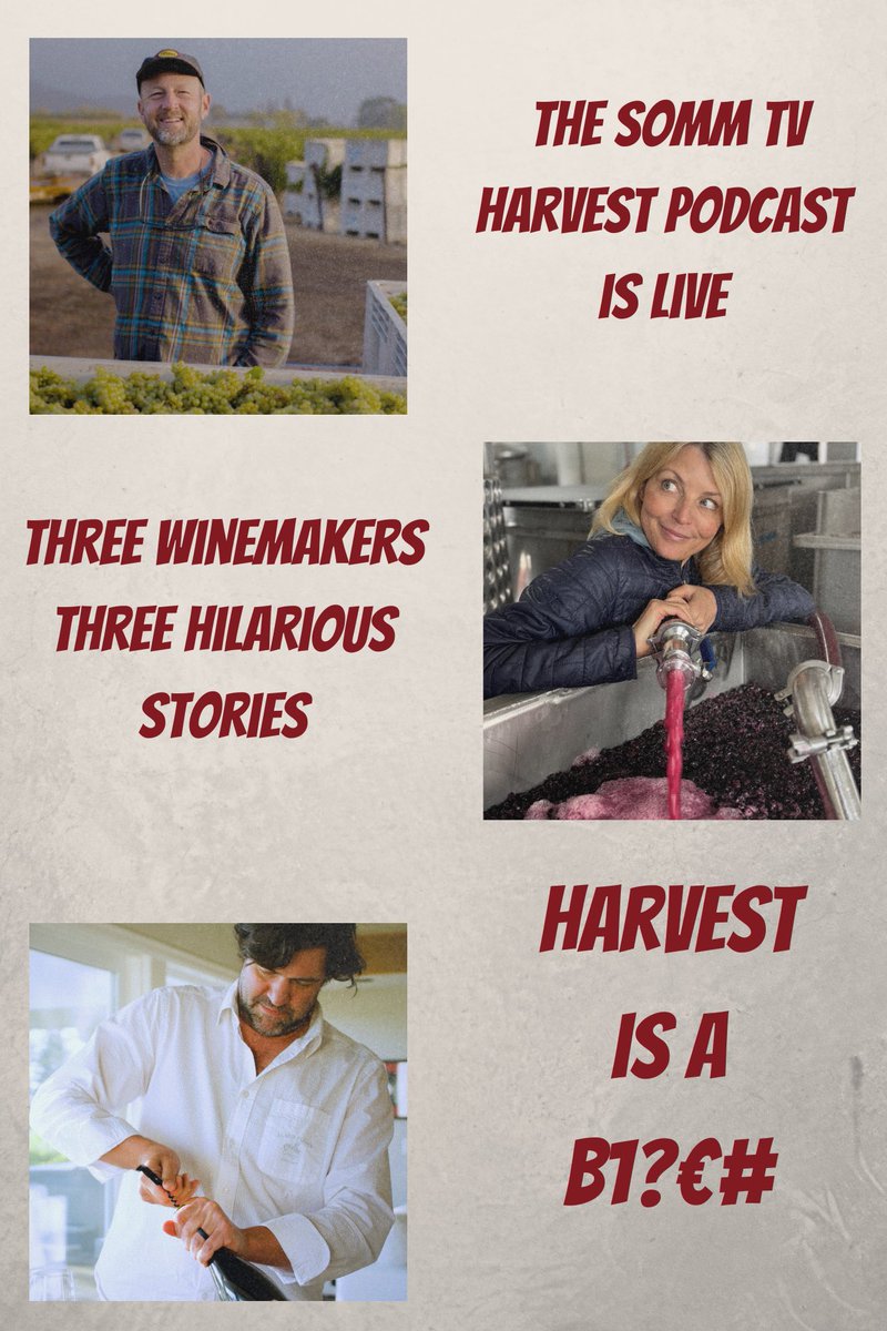 Brand new episode of our James Beard nominated <a href="/sommtv/">SOMM TV ®</a> podcast.  A hilarious look at harvest this year from three different winemakers across the west coast of the US.  

podcasts.apple.com/us/podcast/som…