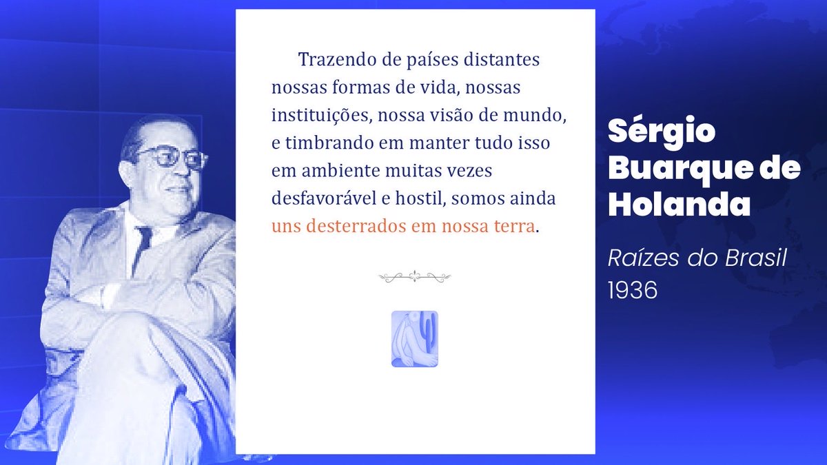 Ontem tive uma noite especial no <a href="/ICLNoticias/">ICL Notícias</a> : a <a href="/gabvarella/">Gabriela Varella</a> 
leu trechos da primeira edição de “Raízes do Brasil”, de Sérgio Buarque de Holanda, tal como o ensaio foi publicado em 1936. Na edição definitiva, tudo mudou e o paradoxo essencial se perdeu: ser bem-sucedido e