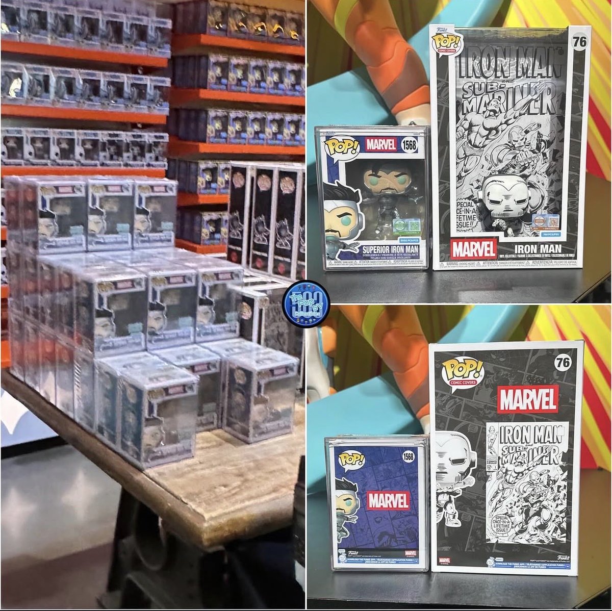 Funko Hollywood released both Iron Man Pops today! Didn’t expect the cover in store given the 750 piece count.
.
Credit @thepopsvcollectibles503
#Marvel #IronMan #Funko #FunkoPop #Collectibles #Collectible #FunkoPops #Collector #Toy #Toys #DisTrackers