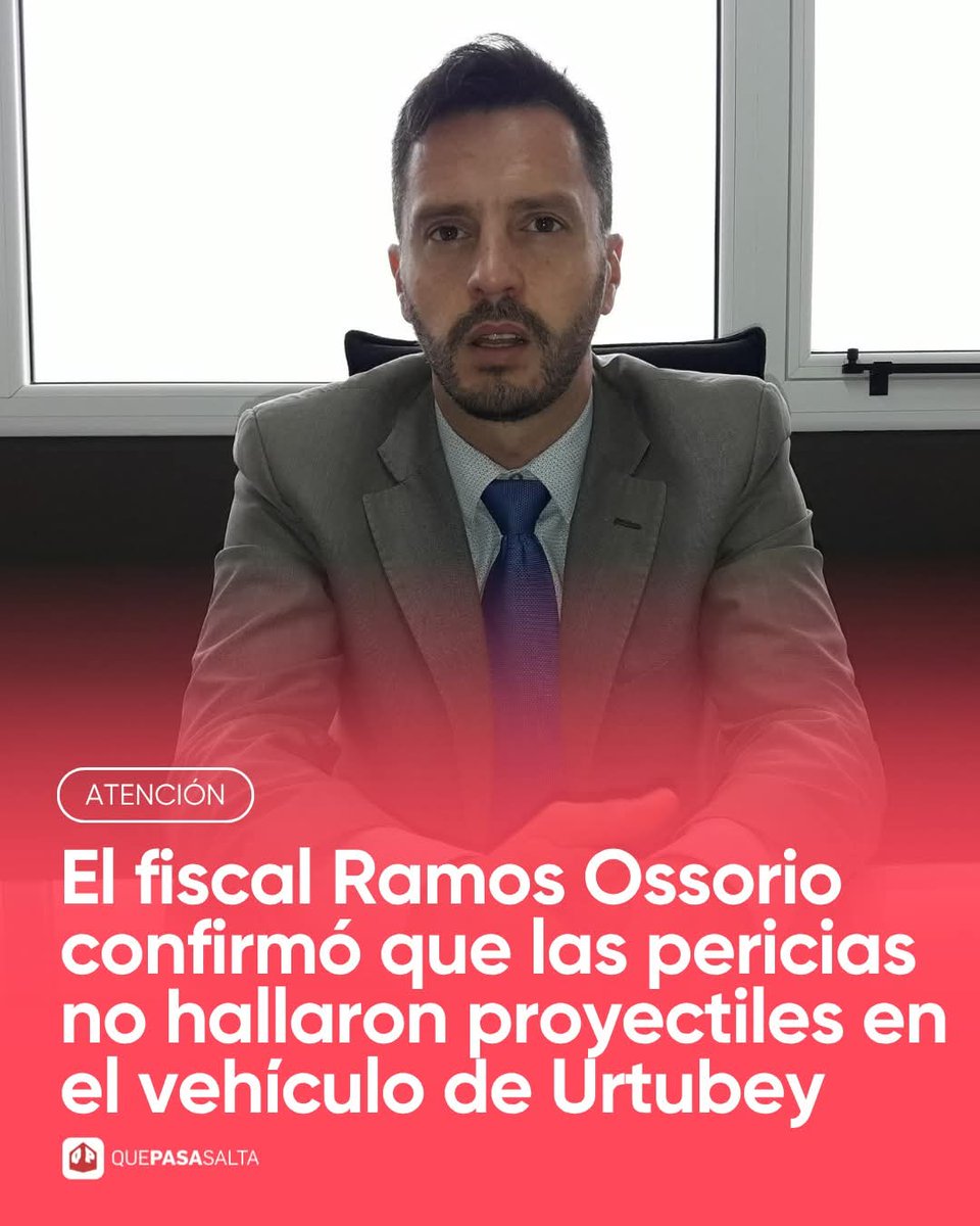Según parece el supuesto ataque al narco #Urtubey fue todo un verso ! 
EL FISCAL RAMOS OSSORIO CONFIRMÓ QUE LAS PERICIAS NO HALLARON PROYECTILES EN EL VEHÍCULO DE URTUBEY