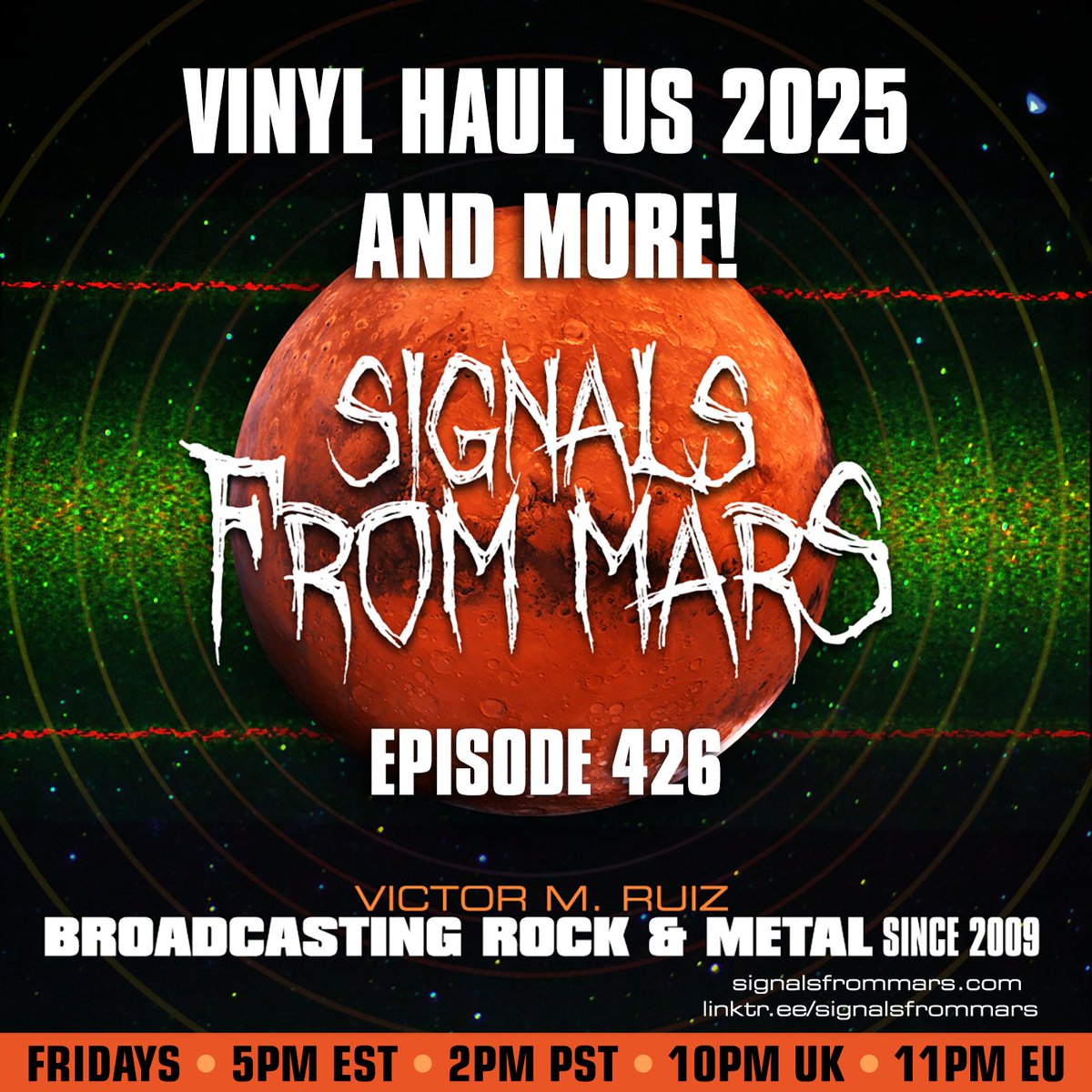 vmr907's tweet image. Vinyl fans, this one's for you 🎸
In Signals From Mars Ep. 426, Victor shares his U.S. record haul — plus rediscovered classics &amp;amp; rare finds from Spain.
🎧 signalsfrommars.com/vinyl-haul-us-…
#SignalsFromMars #VinylCommunity #VinylHaul #HardRock #HeavyMetal