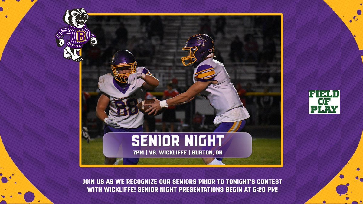 It's gameday! 

Make sure to get here early as we recognize our football players, cross country, cheerleading, and ban seniors prior to the game vs. Wickliffe! Intros will start at 6:20 pm. 

Wear your pink &amp; bring your canned food item for the Mission 440 Food Drive! 

#B_All_In