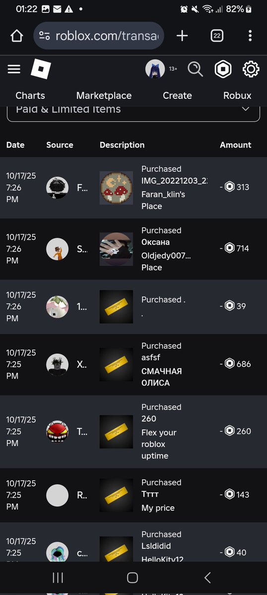 Napne_'s tweet image. I can't stop crying so hard and holding my tears because I already lost my 5k robux?? I didn't know my Roblox account was hacked before and I didn't buy this shit stuff, all of my hard work.. is GONE. It made my heart dropped, SERIOUSLY.....
#ROBLOX #robux