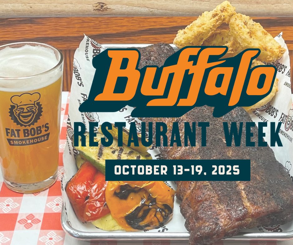 A weekend of BBQ deals awaits! Visit Buffalo's Restaurant Week features Baby Back Ribs, Braised Short Rib or the favorite Brisket &amp; Rib combo at any one of our three locations!

Allentown - East Aurora - 42N at the Flats
fatbobs.com - #buffalony #fatbobs