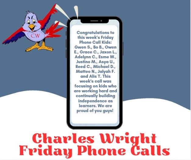 Perfect way to end a week by making 14 positive calls. To date we have made 70 #FridayPhoneCalls #CWHawks