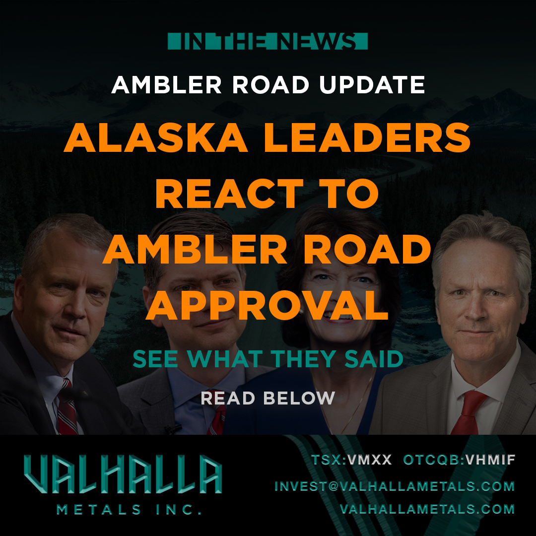 🔥 Alaska Leaders React to Ambler Road Approval 🔥

Alaska’s leaders praised the federal decision to reinstate permits for the Ambler Access Road, marking a major milestone for jobs, energy independence, and responsible resource development.

Governor Mike Dunleavy said this