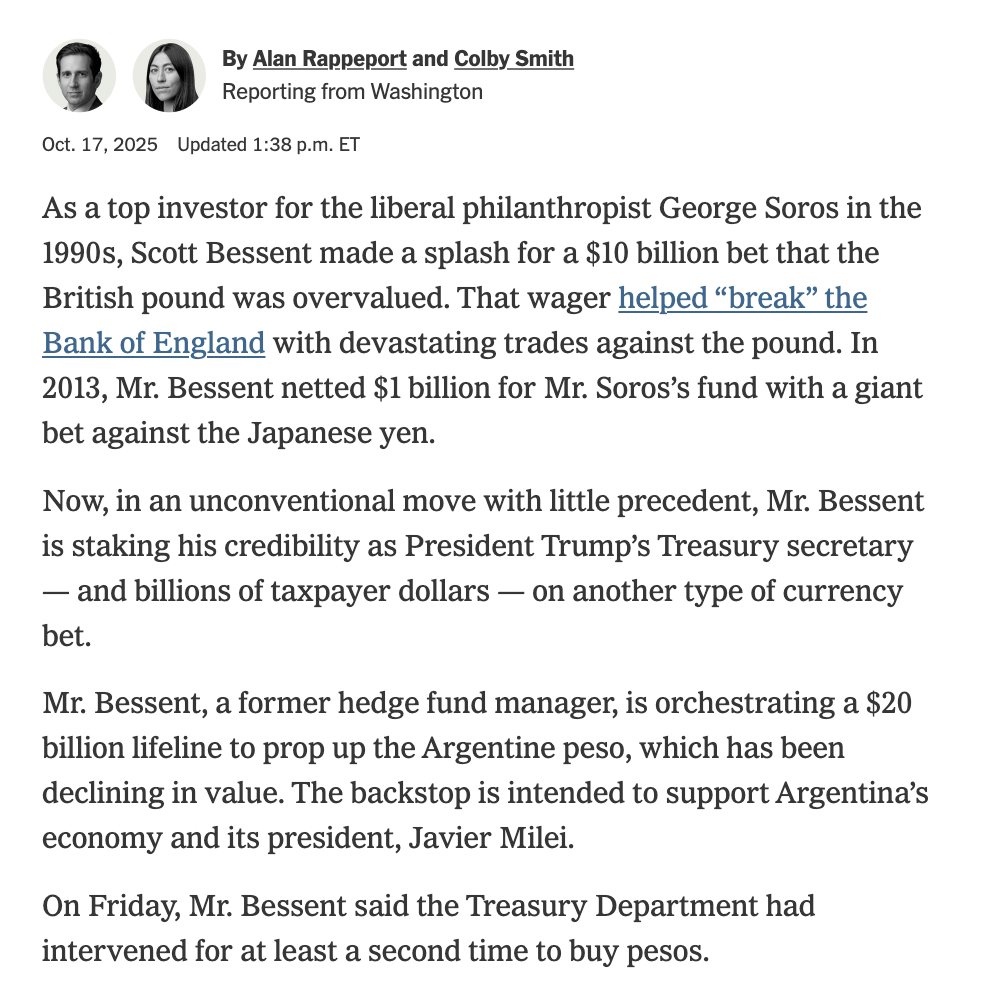 JHWeissmann's tweet image. We're probably going to lose $20 billion bailing out Argentina.
Guess how much it would cost to extend the ACA subsidies for one year?
About $24 billion.