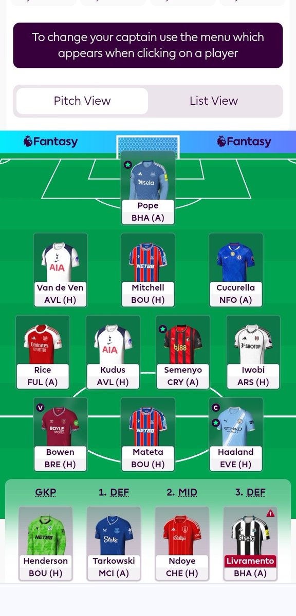 FPL is back!
We are all craving dopamine!
1FT- Mister Bowen in...Watkins out
Good luck to all my FPL brothers 🙏🏼