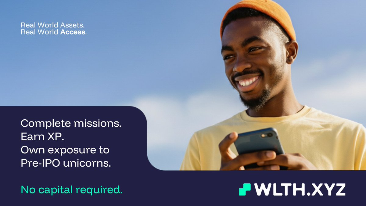 wlthxyz's tweet image. Access used to belong to capital.
Soon, it belongs to effort.

Earn to Own. Launching next week 🎯