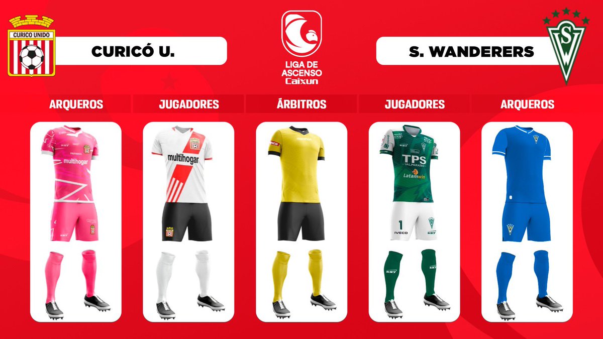 CampeonatoCL's tweet image. 👕🩳🧦 Revisa el #DressCode de la #Fecha28 de la #LigadeAscensoCaixun🏆
📌 @DepRecoletaSADP 🆚️ @Rangersdetalca_
📌 @Stgo_Morning 🆚 @Cobreloa_SADP
📌 @SM_AricaOficial 🆚 @USanFelipeSADP
📌 @curicounidocdp 🆚 @swanderers