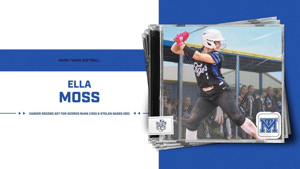 MarkTwainTigers's tweet photo. SOFTBALL RECORDS!!!

Congrats to Lilah Tischer on setting the single season record for triples (7)

Congrats to Ella Moss on setting career records in scored runs (120) and stolen bases (90)

Ella also picked up her 100th hit this season! https://t.co/VebsiMDlwL