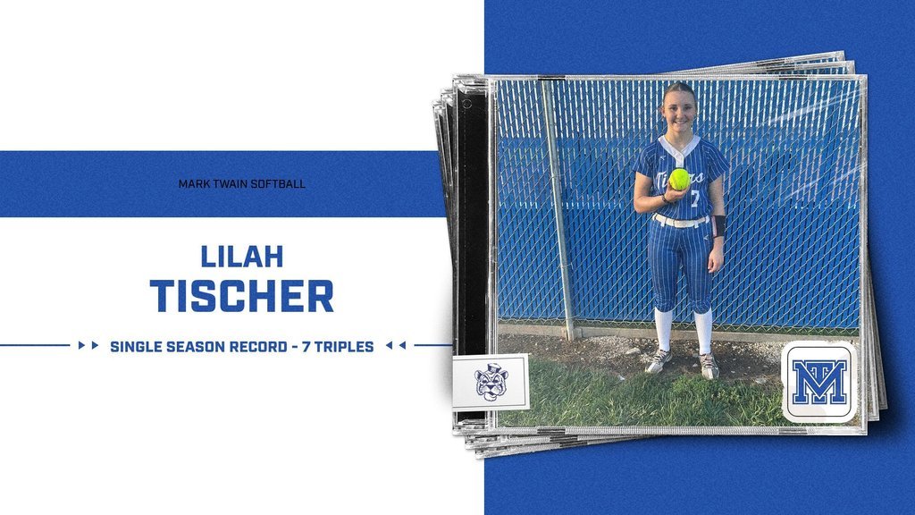 MarkTwainTigers's tweet photo. SOFTBALL RECORDS!!!

Congrats to Lilah Tischer on setting the single season record for triples (7)

Congrats to Ella Moss on setting career records in scored runs (120) and stolen bases (90)

Ella also picked up her 100th hit this season! https://t.co/VebsiMDlwL