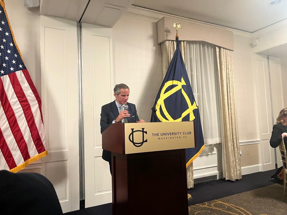 rafaelmgrossi's tweet photo. Deeply honoured to receive the Harry LeRoy Jones Award from the Washington Foreign Law Society @WFLS1952, in recognition of contributions to international peace, nuclear security and the global rule of law.

This distinction reflects the @IAEAorg’s enduring mission to make nuclear science and technology a force for peace and development around the world.