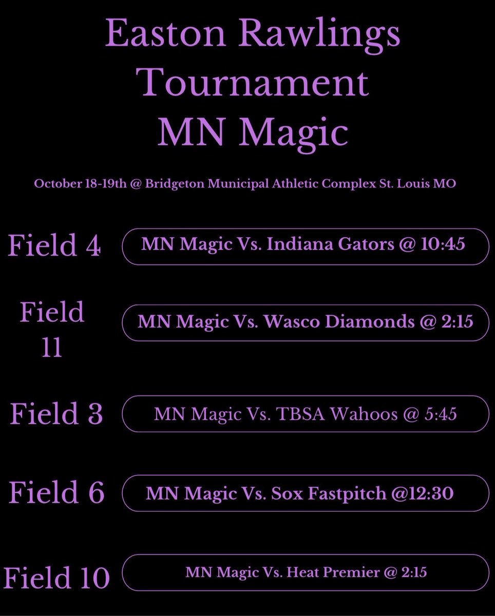 Super excited for my last fall tournament this weekend in St. Louis Missouri!