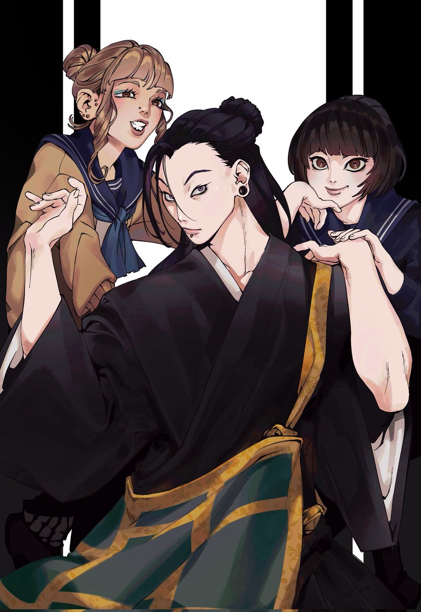 ohmeiios's tweet image. suguru and his daughters
#JujutsuKaisen #jjk