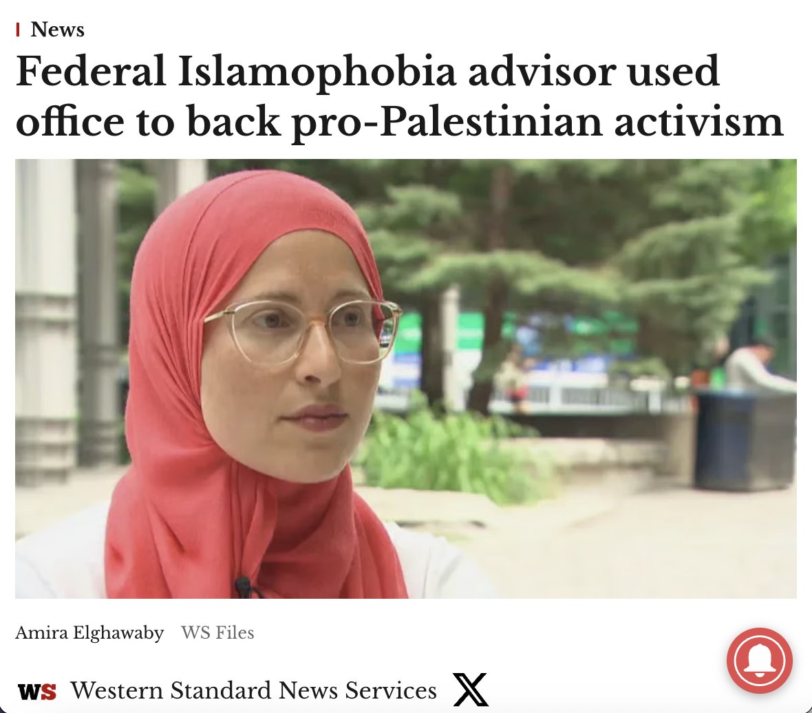 If these reports are true, this is an outrageous breach of public trust.

Amira Elghawaby’s taxpayer-funded role was created to combat Islamophobia — not to promote pro-Palestinian activism or target Jewish organizations.

Public servants are meant to serve all Canadians, not