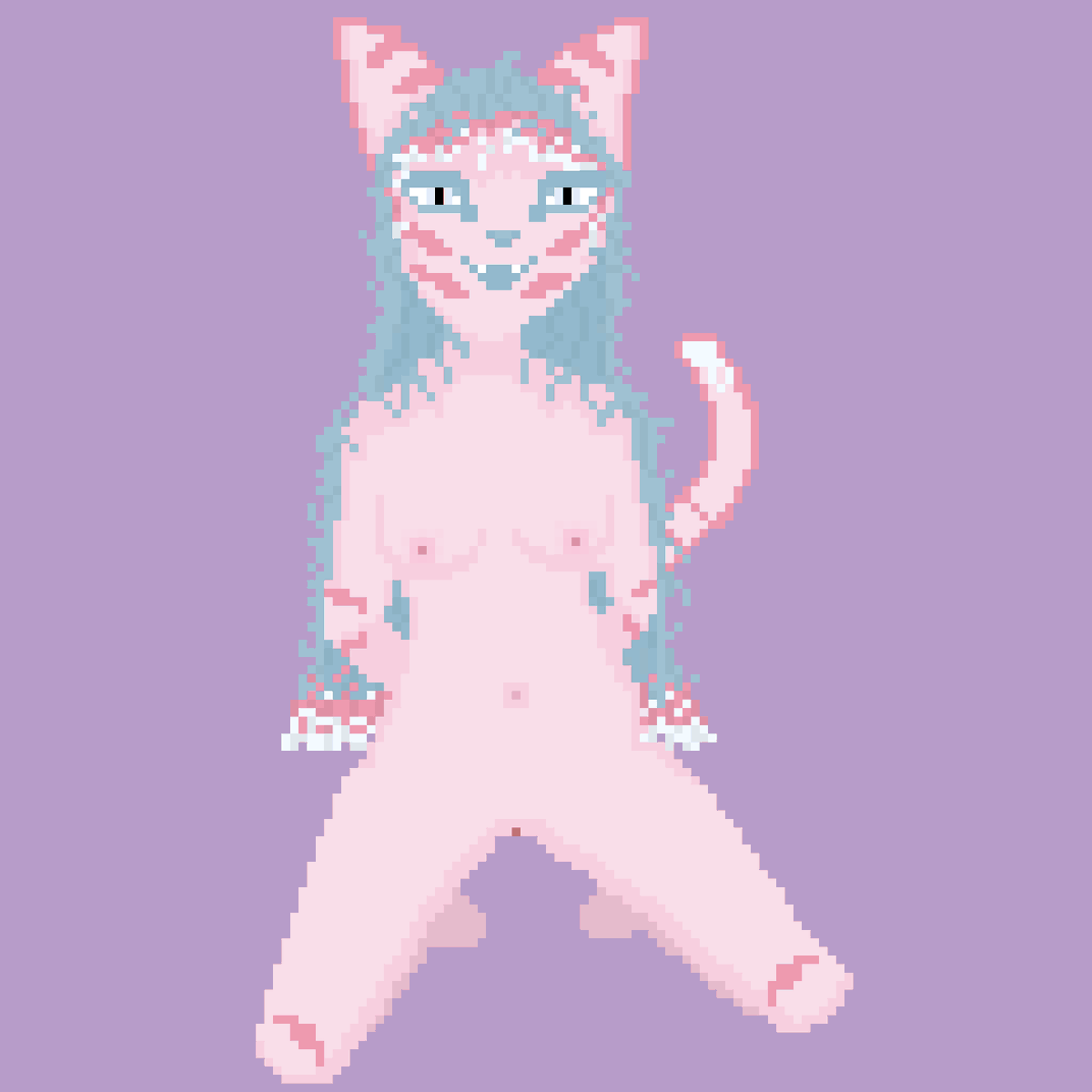 Malkavio1's tweet photo. Hey, I finally made a thing. A pin up of my cat gal Merrill. https://t.co/cqVdgCu34f