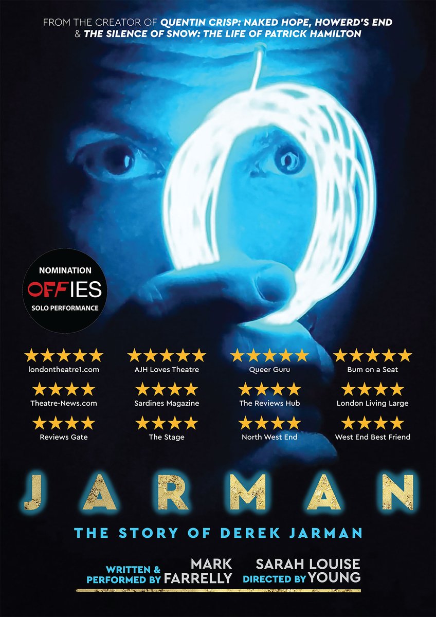 THTchampions's tweet image. Nominated for Best Solo Performance (Off-West End Awards 2022), Mark Farrelly’s JARMAN returns to Crazy Coqs, Brasserie Zédel, London on Monday 1 December at 7pm to mark #WorldAIDSDay.

A bucket collection will take place to support our work at Terrence Higgins Trust.

Tickets on