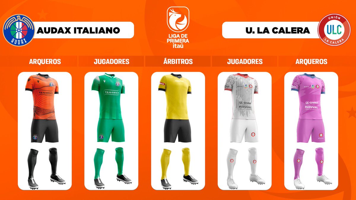 CampeonatoCL's tweet image. 👕🩳🧦 Revisa el #DressCode de la #Fecha24 de la #LigadePrimeraItaú🏆
📌 @audaxitaliano 🆚️ @ulcsadpoficial
📌 @ClubDIquique 🆚 @OHigginsoficial
📌 @CDLS_OFICIAL 🆚 @nublenseSADP
📌 @CDLimache 🆚 @ClubDepCobresal